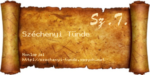 Széchenyi Tünde névjegykártya