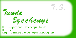 tunde szechenyi business card
